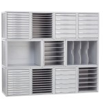 35311-MODULO ARCHISYSTEM DE 9 BANDEJAS 356X316X303 MM GRIS ARCHIVO 2000 8409B GS