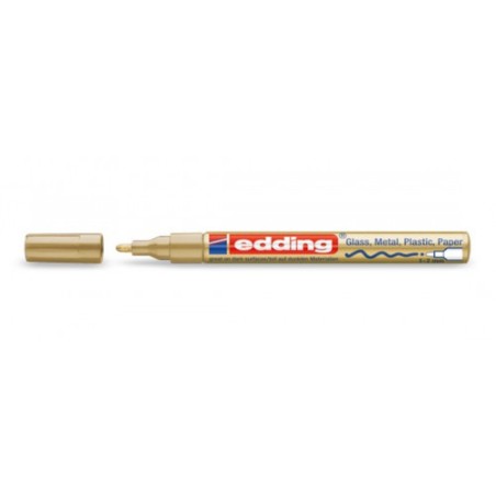3535-MARCADOR PERMANENTE 1-2MM 751 ORO EDDING 751-53
