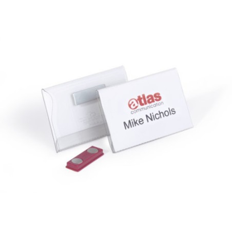 3559-CAJA DE 25 IDENTIFICADORES MAGNETICO PVC 54X90MM DURABLE 8117-19