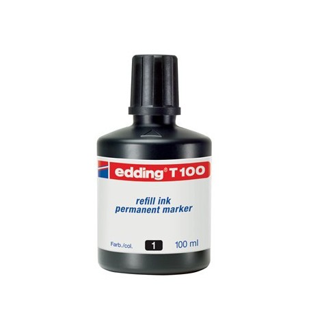 3578-FRASCO TINTA PARA RELLENAR 100ML NEGRO EDDING T100-01