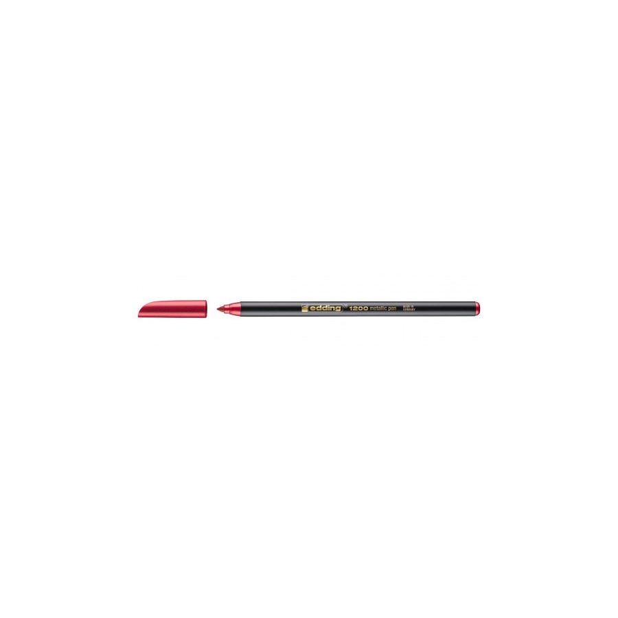 3582-ROTULADOR PUNTA FINA 1200 ROJO METALICO EDDING 1200-072