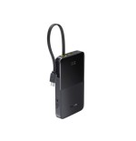 36011-OS-BASEUS ENERFILL FC51 BIPOW2 PRO DIGITAL DISPLAY POWER BANK WITH BUILT-IN CABLE 10000MAH 22.5W COSMIC BLACK