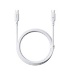 36030-OS-BASEUS SILKY SERIES FAST CHARGING CABLE TYPE-C TO TYPE-C 100W 1M MOON WHITE