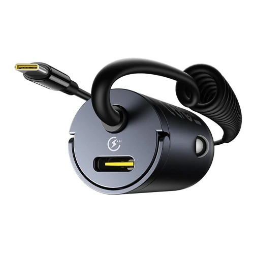 36042-BASEUS TINY STAR MINI CAR CHARGER (C+C CABLE INCLUDED)  30W COSMIC BLACK