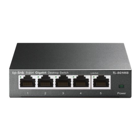3609-TP-LINK TL-SG105S No administrado L2 Gigabit Ethernet (10/100/1000) Negro
