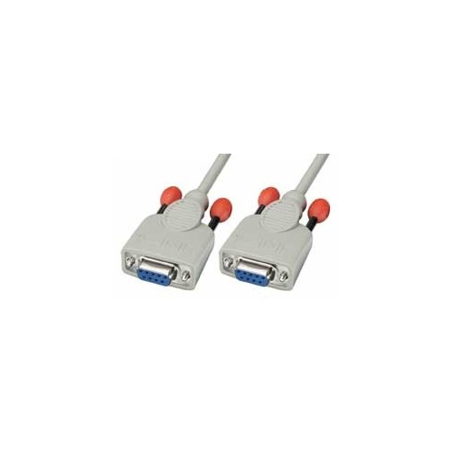 36262-Lindy 3m Null modem cable cable de serie Blanco