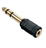 36320-Lindy 35620 cambiador de genero para cable 6.3mm 3.5mm Negro