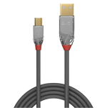 36454-Lindy 36634 cable USB USB 2.0 5 m USB A Mini-USB B Gris