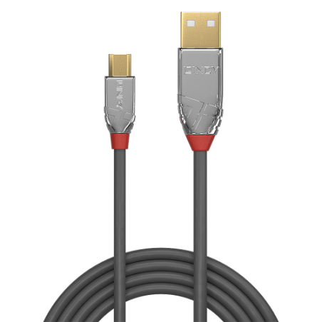 36472-Lindy 36651 cable USB USB 2.0 1 m USB A Micro-USB B Gris