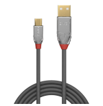 36474-Lindy 36652 cable USB USB 2.0 2 m USB A Micro-USB B Gris