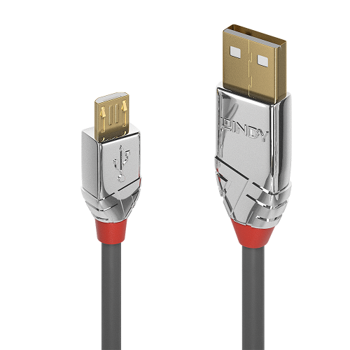 36475-Lindy 36653 cable USB USB 2.0 3 m USB A Micro-USB B Gris