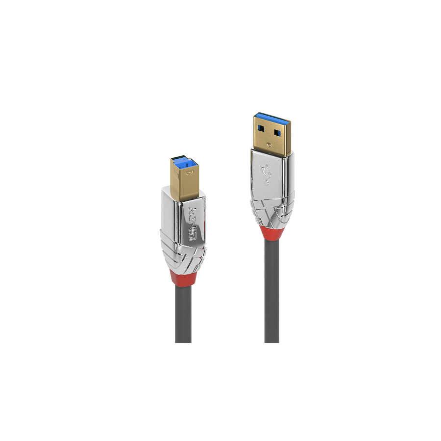 36483-Lindy 36662 cable USB USB 3.2 Gen 1 (3.1 Gen 1) 2 m USB A USB B Gris