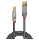 36486-Lindy 36663 cable USB USB 3.2 Gen 1 (3.1 Gen 1) 3 m USB A USB B Gris