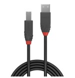 36498-Lindy 36670 cable USB USB 2.0 0,2 m USB A USB B Negro, Gris