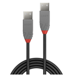 36532-Lindy 36694 cable USB USB 2.0 3 m USB A Negro, Gris