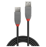 36540-Lindy 36702 cable USB USB 2.0 1 m USB A Negro, Gris