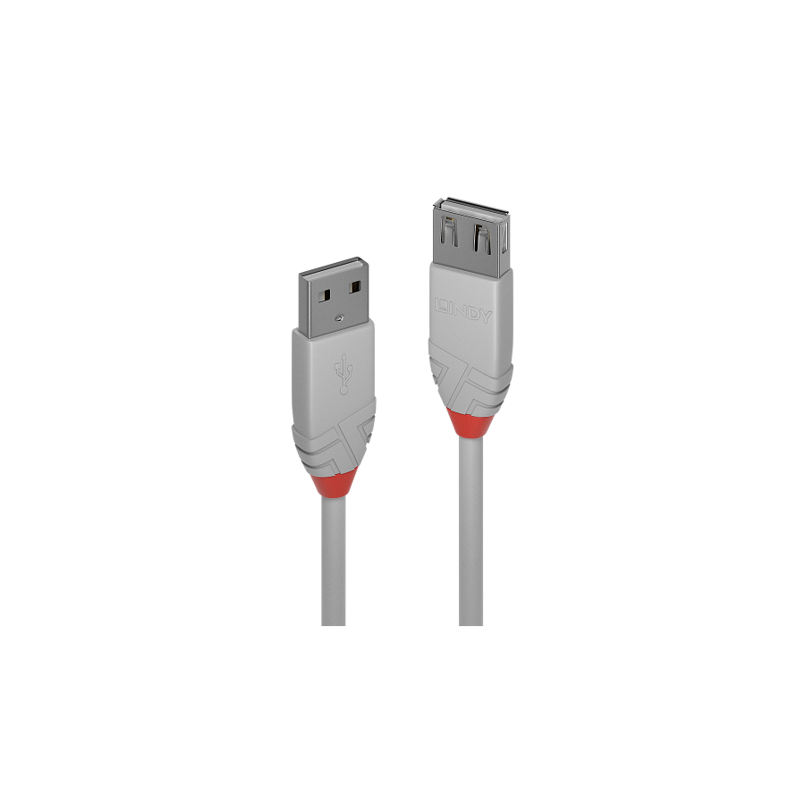 36547-Lindy 36710 cable USB USB 2.0 0,2 m USB A Gris