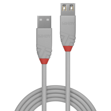 36550-Lindy 36711 cable USB USB 2.0 0,5 m USB A Gris