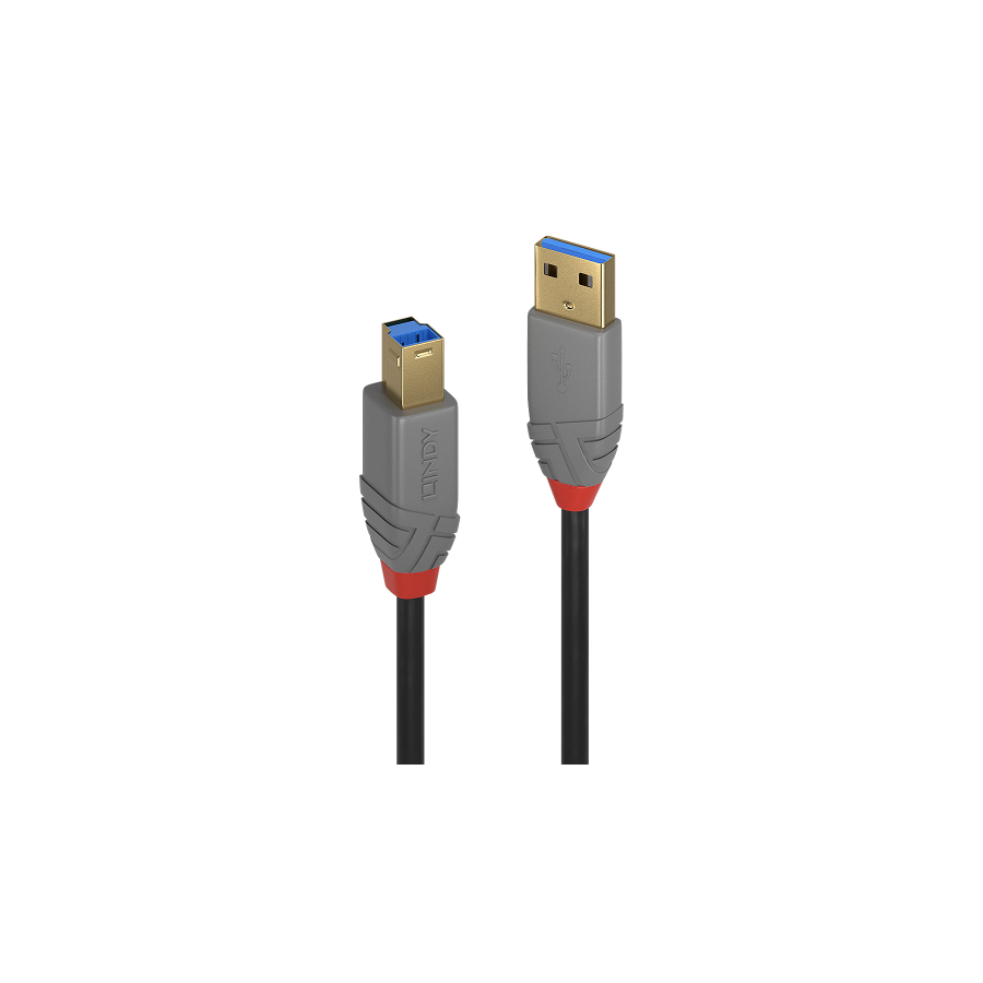 36591-Lindy 36744 cable USB USB 3.2 Gen 1 (3.1 Gen 1) 5 m USB A USB B Negro