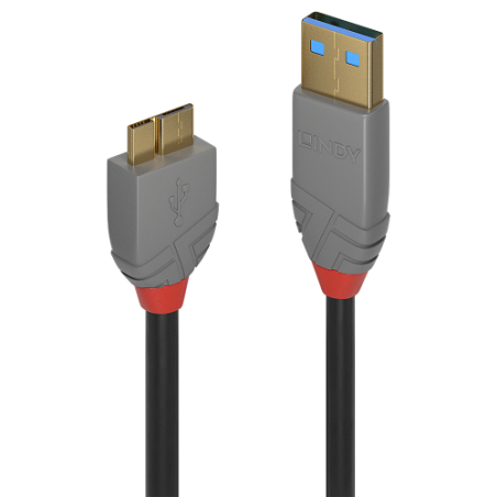 36615-Lindy 36767 cable USB USB 3.2 Gen 1 (3.1 Gen 1) 2 m USB A Micro-USB B Negro