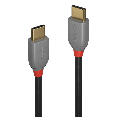 36635-Lindy 36873 cable USB USB 2.0 3 m USB C Negro, Gris