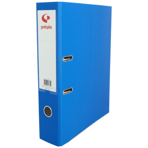 3664-ARCHIVADOR PALANCA 65 COLOR AZUL FOLIO LOMO ANCHO 290X350X75 GRAFOPLAS 17279530