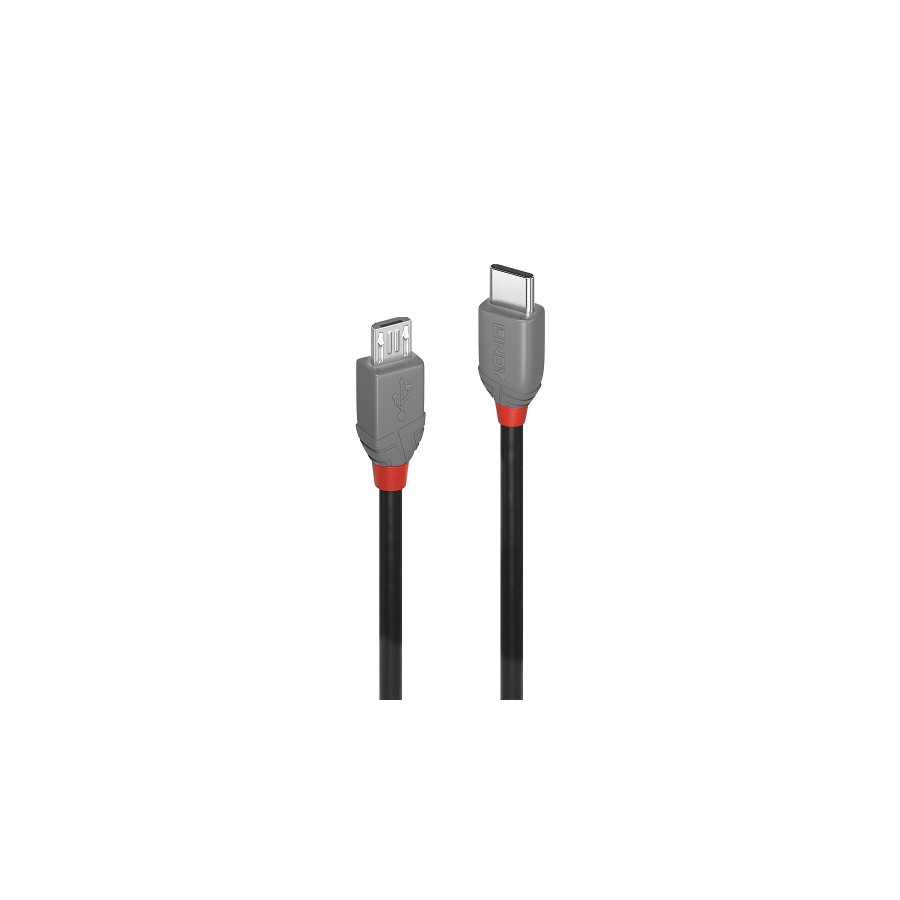 36651-Lindy 36893 cable USB USB 2.0 3 m USB C Micro-USB B Negro
