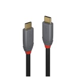 36657-Lindy 36902 cable USB 1,5 m USB C Negro, Gris