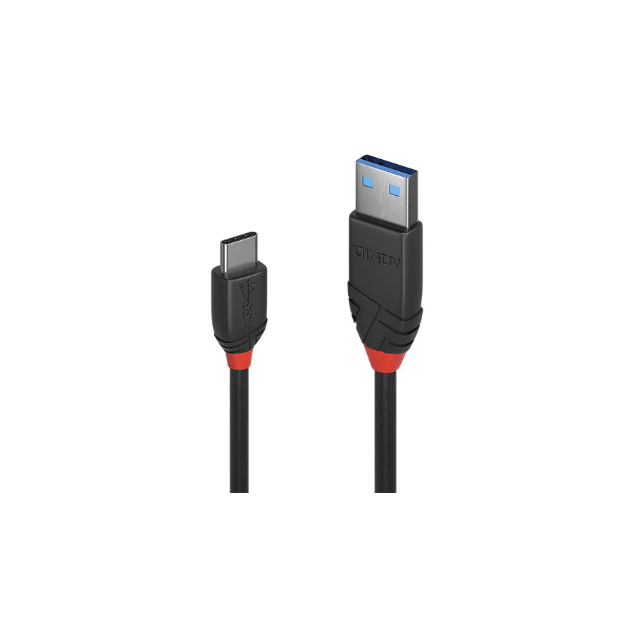 36679-Lindy 36916 cable USB USB 3.2 Gen 1 (3.1 Gen 1) 1 m USB A USB C Negro