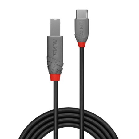 36708-Lindy 36943 cable USB USB 2.0 3 m USB C USB B Negro