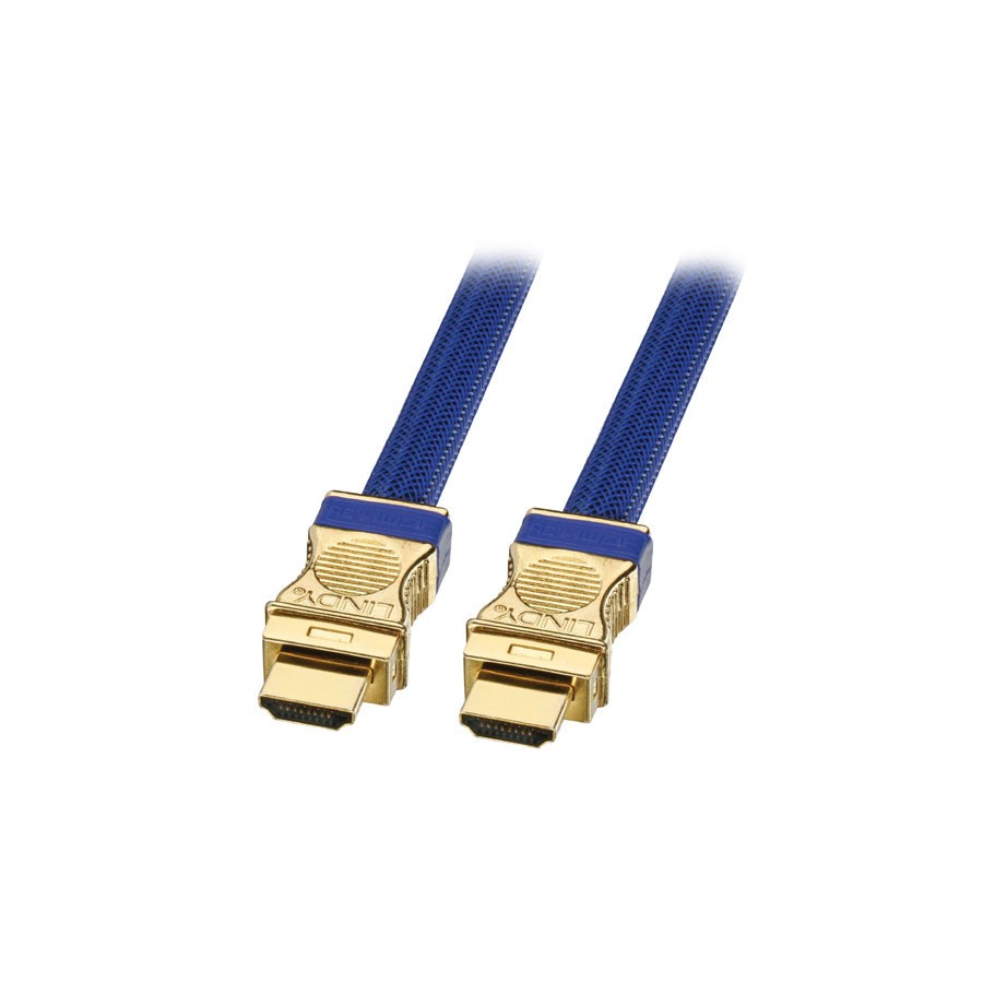 36762-Lindy 1m Gold HDMI Cable cable HDMI HDMI tipo A (Estandar) Azul