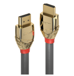 36783-Lindy 37866 cable HDMI 10 m HDMI tipo A (Estandar) Oro, Gris