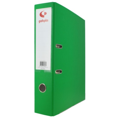 3681-ARCHIVADOR PALANCA 65 COLOR VERDE CLARO FOLIO LOMO ANCHO 290X350X75 GRAFOPLAS 17279523