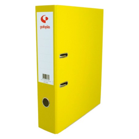 3693-ARCHIVADOR PALANCA 65 COLOR AMARILLO A4 LOMO ANCHO 290X320X75 GRAFOPLAS 17269560