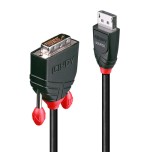36938-Lindy 41492 adaptador de cable de video 3 m DVI-D DisplayPort Negro