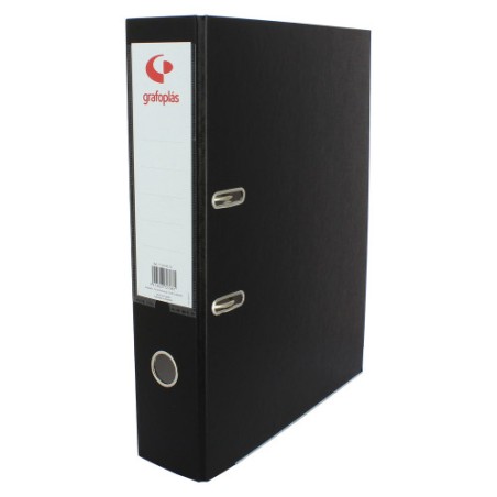 3695-ARCHIVADOR PALANCA 65 COLOR NEGRO A4 LOMO ANCHO 290X320X75 GRAFOPLAS 17269510