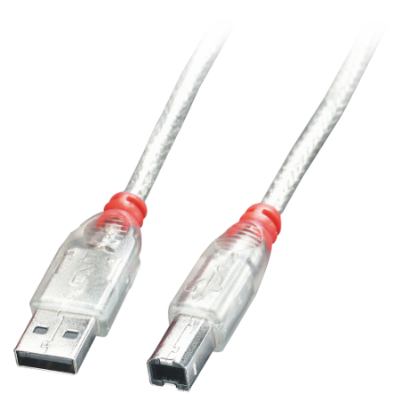 36971-Lindy 41754 cable USB USB 2.0 3 m USB A USB B Transparente