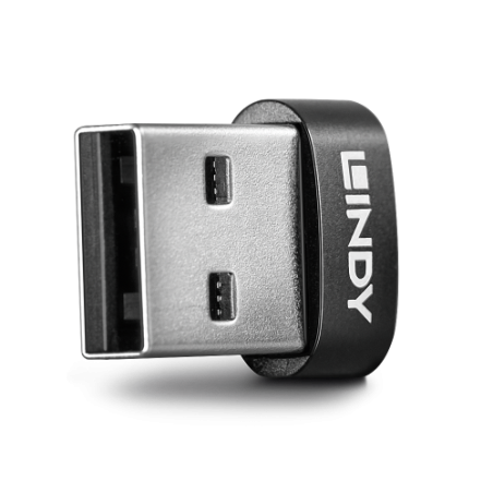 36979-Lindy 41884 cambiador de genero para cable USB Type-A USB Type-C Negro