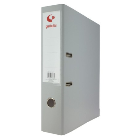 3699-ARCHIVADOR PALANCA 65 COLOR GRIS A4 LOMO ANCHO 290X320X75 GRAFOPLAS 17269571