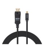 37044-Lindy 43501 adaptador de cable de video 2 m USB Tipo C DisplayPort Negro