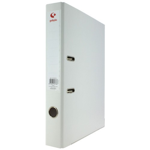 3720-ARCHIVADOR PALANCA 45 COLOR BLANCO FOLIO LOMO ESTRECHO 290X350X55 GRAFOPLAS 17279370