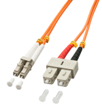 37205-Lindy 3.0m OM2 LC - SC Duplex Cable de fibra optica e InfiniBand 3 m Naranja