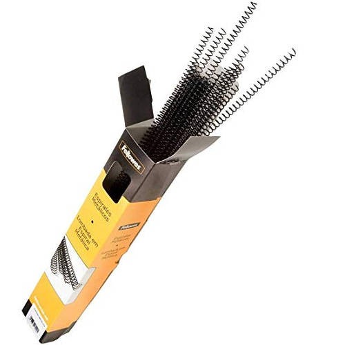 373-PACK 100 ESPIRALES METALICAS 10 MM. NEGRO FELLOWES 5110301