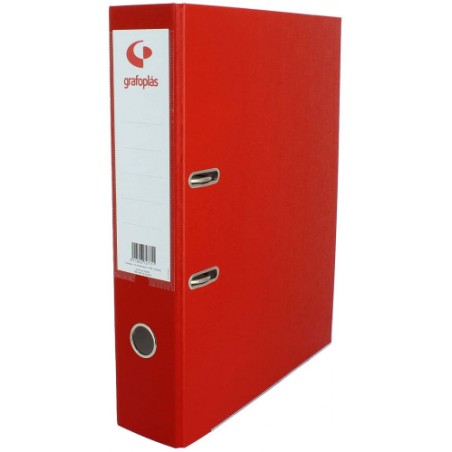 3734-ARCHIVADOR PALANCA 45 COLOR ROJO A4 LOMO ESTRECHO 290X320X55 GRAFOPLAS 17269351