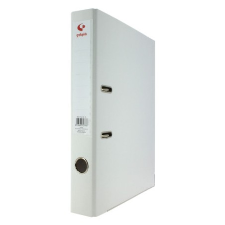 3743-ARCHIVADOR PALANCA 45 COLOR BLANCO A4 LOMO ESTRECHO 290X320X55 GRAFOPLAS 17269370