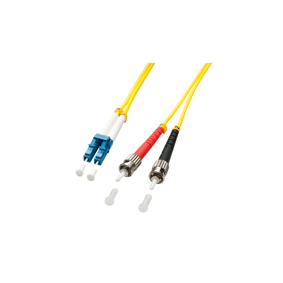 37565-Lindy 1m LC/ST Cable de fibra optica e InfiniBand Multicolor, Amarillo