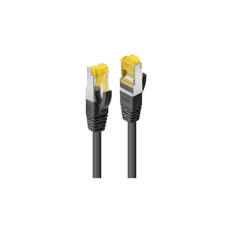 37771-Lindy 47691 cable de red Negro 1 m Cat7 S/FTP (S-STP)