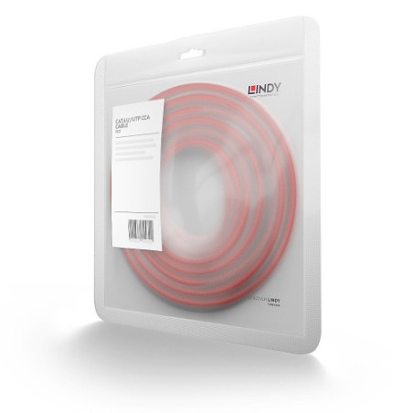 38254-Lindy 48185 cable de red Rojo 5 m Cat6 U/UTP (UTP)