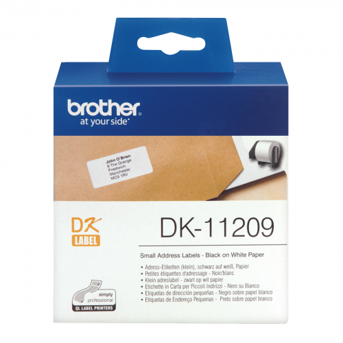 3834-BROTHER ETIQUETAS DE DIRECCION PEQUENAS 62MMX29MM, 800 UNIDA