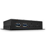 38484-Lindy 43094 hub de interfaz USB 3.2 Gen 2 (3.1 Gen 2) Type-C 10000 Mbit/s Negro